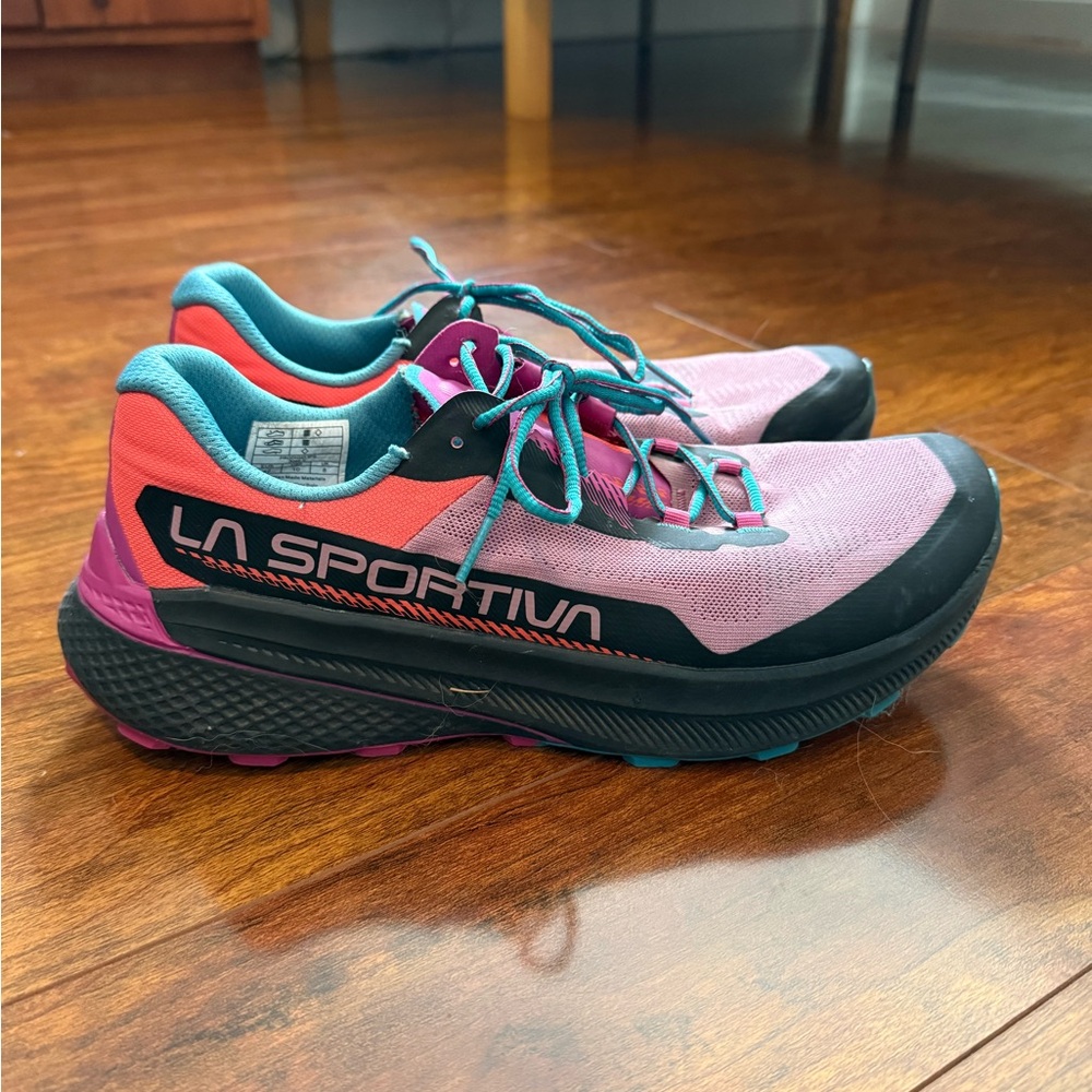 La Sportiva Women's Pink and Teal Athletic Shoes